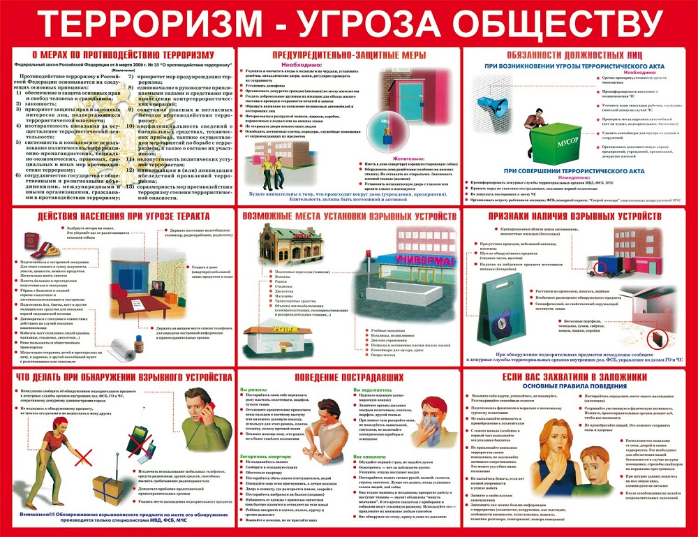 плакат антитеррористической направленности